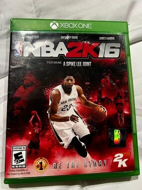 NBA 2K16 Xbox One Game - Red/Black Cover